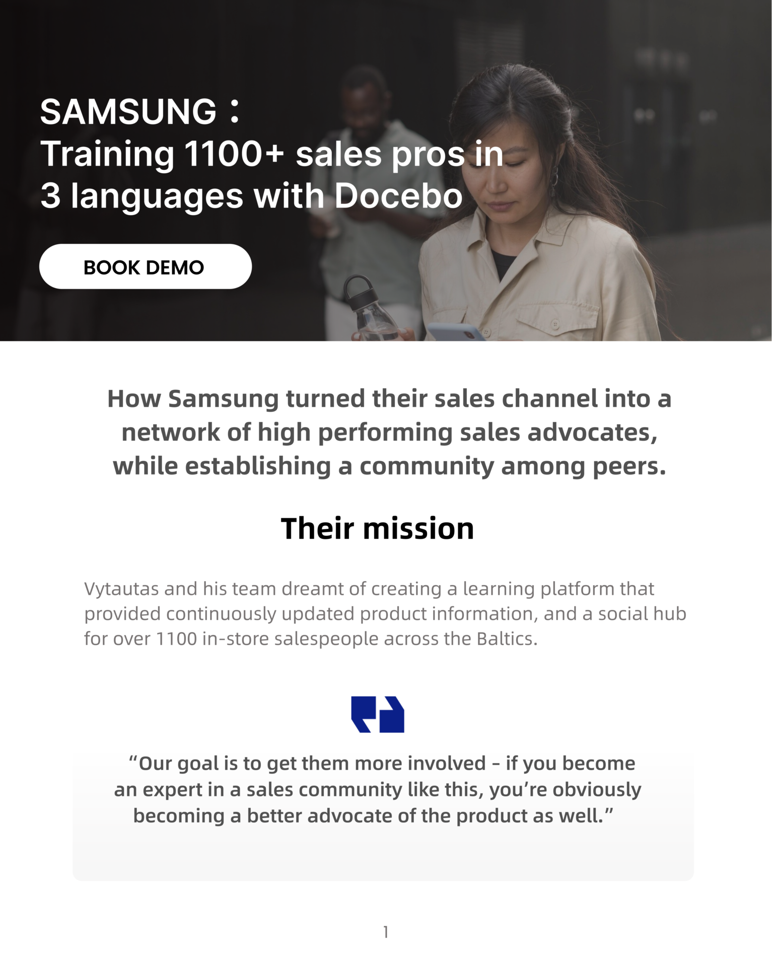 SAMSUNG: Training 1100+ Sales Pros in 3 Languages With Docebo插图